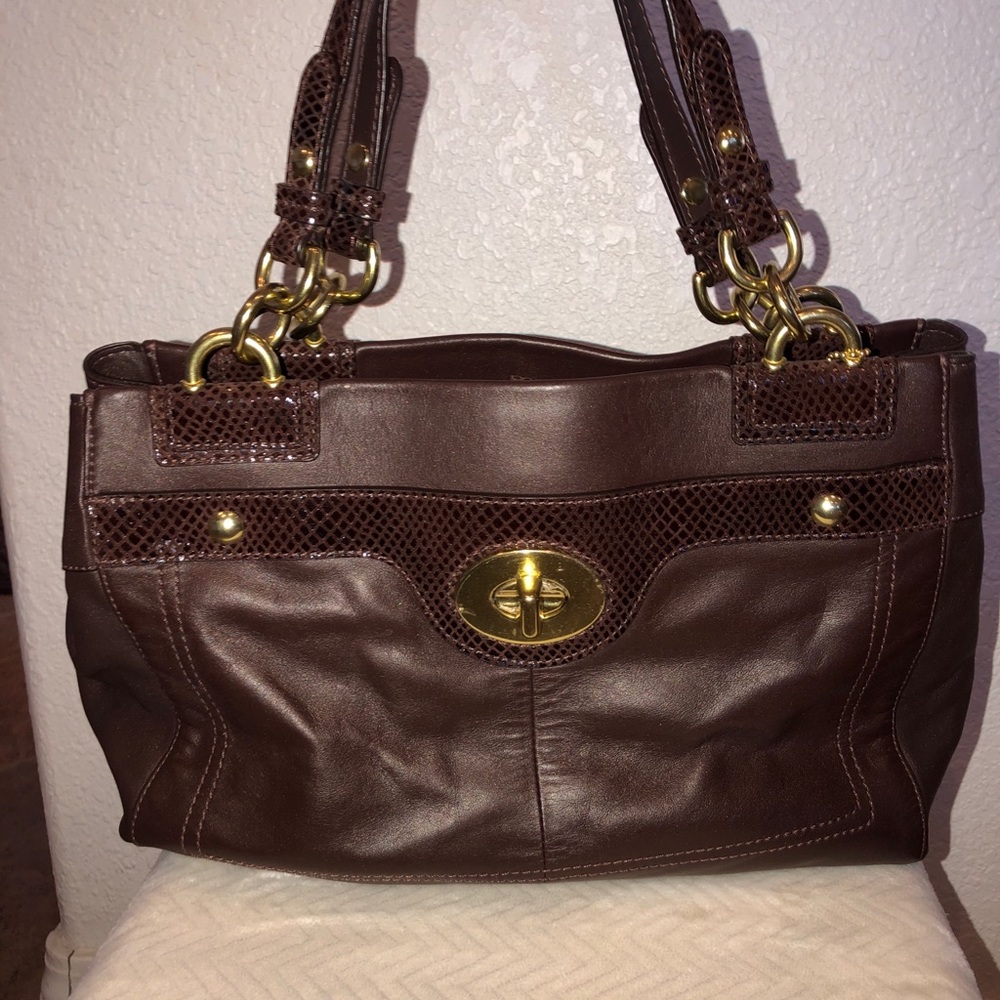 Brown Penelope Coach Purse